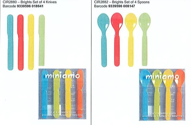 Set posate per bambini – Set di posate in melamina per bambini Miniamo (Miniamo)