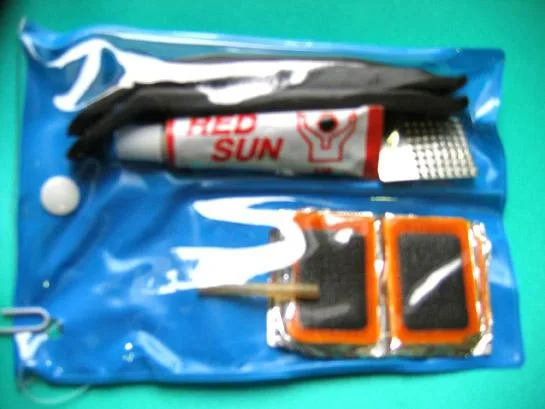 Set riparazione biciclette con cemento in gomma RED SUN (RED SUN)
