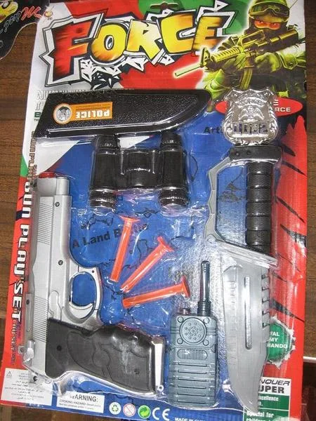Set speciale della polizia giocattolo – Set di gioco della pistola (FORCE)