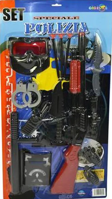 Set di fucili giocattolo e accessori «Set Speciale Polizia» (Cigioki)