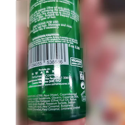 Shampoo «Shampoo emolliente» — foto 5 dell'alert A12/00541/24