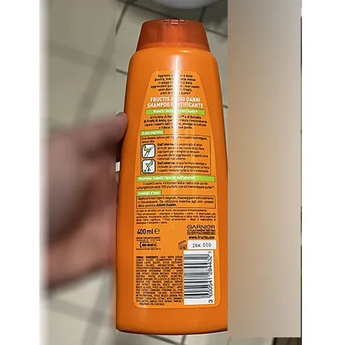 Shampoo «Shampoo fortificante addio danni - Fructis» — foto 6 dell'alert A12/01371/24