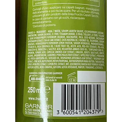 Shampoo «Shampoo fortificante capelli secchi» — foto 3 dell'alert A12/02303/24