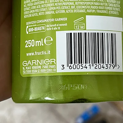 Shampoo «Shampoo fortificante capelli secchi» — foto 4 dell'alert A12/02303/24