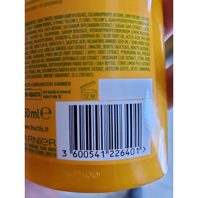 Shampoo «Shampoo fortificante oil repair 3» — foto 4 dell'alert A12/02126/24