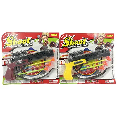 Balestra giocattolo e pistola «Shoot soft bullet gun»