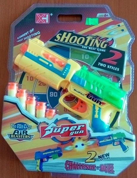 Set di pistole giocattolo «Shooting 2 - Super gun» (XH)
