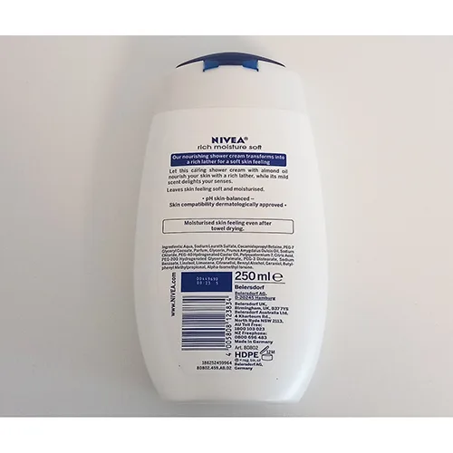 Crema doccia «Shower Cream Rich Moisture Soft» — foto 2 dell'alert A12/00954/24