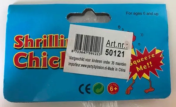 Giocattolo di plastica «Shrilling Chicken» — foto 4 dell'alert A12/0592/17
