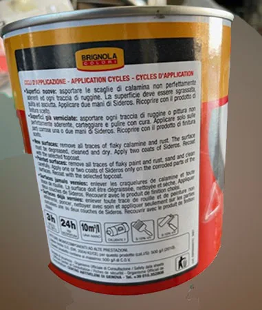 Vernice «SIDEROS» — foto 3 dell'alert A12/03070/23