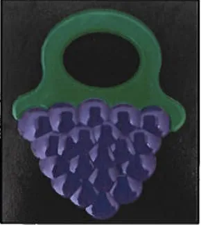 Dentifricio per bambini «Silicone Baby Teether Grapes»