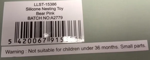 Giocattolo di nidificazione «Silicone Nesting Toy Bear Pink» — foto 5 dell'alert A12/01363/23