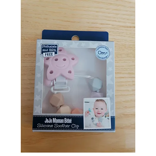 Detentore del succhietto «Silicone Soother Clip» (Jojo Maman Bébé)