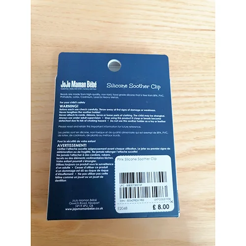 Detentore del succhietto «Silicone Soother Clip» — foto 5 dell'alert A12/00871/24