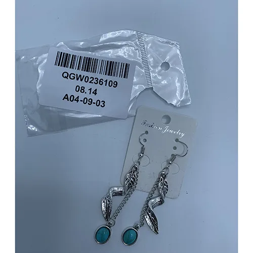 Orecchini «Silver leaf earrings» — foto 2 dell'alert SR/02720/26
