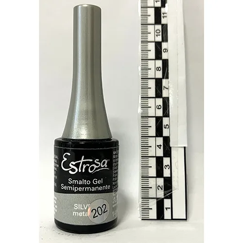 Smalto per unghie in gel «Silver Metallic» (Estrosa)