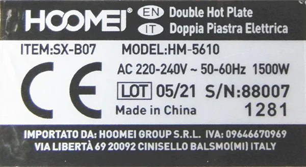 Piastra calda «Single hot Plate» — foto 4 dell'alert A12/00739/22