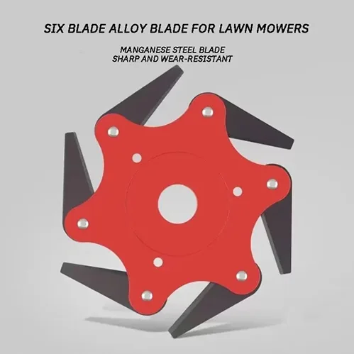 Attacco per decespugliatore «Six alloy blades for lawn mowers» — foto 3 dell'alert A12/01942/24