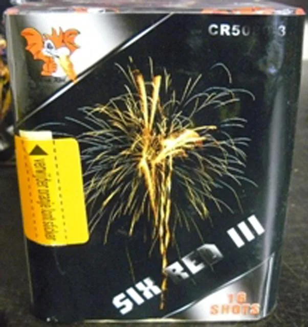 Fuochi d'artificio «Six Red III» (China Red)
