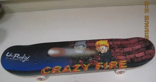 Skateboard – Fire street board – Crazy Fire (U-Punky)