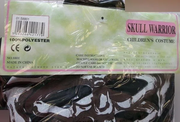 Costume di fantasia «SKULL WARRIOR» — foto 2 dell'alert A12/0421/16