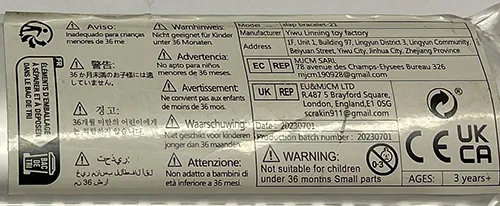 Set braccialetto Slap «Slap Bracelets (20 pack), football» — foto 1 dell'alert SR/01433/25