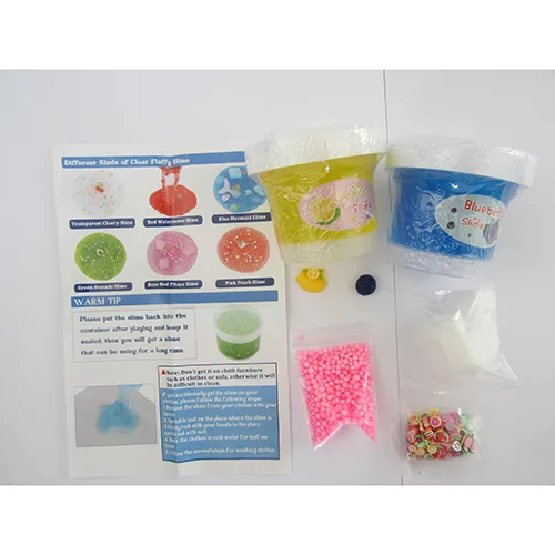 Bava di giocattolo «SLIME CLEAR Cubetto di gelatina melma croccante scintillante» (-TOYS)