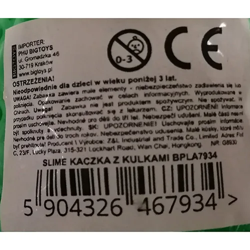 Bavaglino giocattolo «Slime kaczka z kulkami» — foto 2 dell'alert SR/02175/26