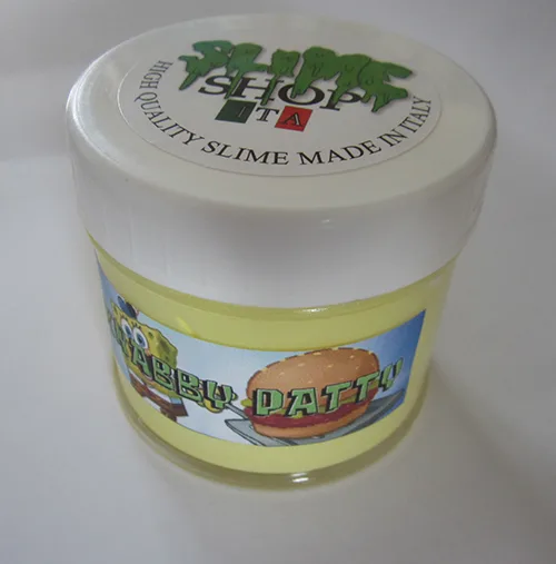 Bava di giocattolo «Slime soffice Krabby Patty» (Krabby Patty)