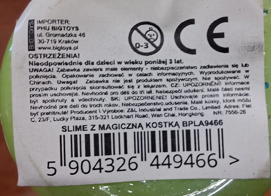 Bavaglino giocattolo «Slime z magiczna kostka» — foto 2 dell'alert SR/02039/26
