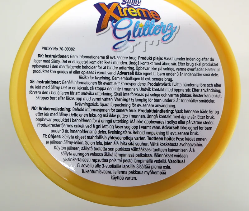 Melma del giocattolo «Slimy Xtreme Glitterz» (Orb Slimy)