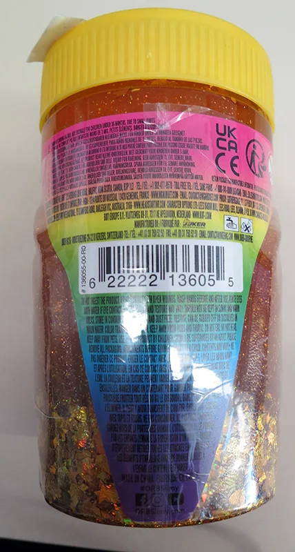 Melma del giocattolo «Slimy Xtreme Glitterz» — foto 2 dell'alert A12/00695/20