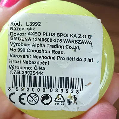 Bava di giocattolo «Sliz» — foto 2 dell'alert SR/00314/25