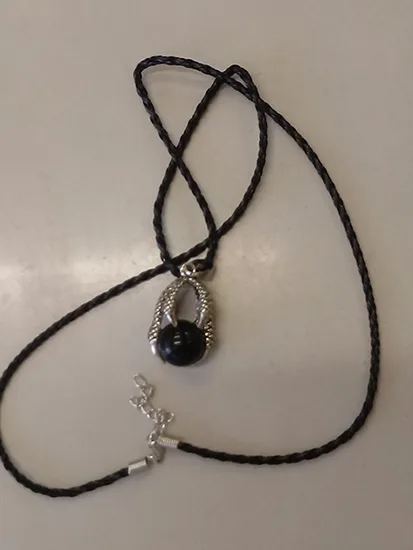 Collana con ciondolo «Small Dragon Claw Pendant - Black Agathe» — foto 1 dell'alert A12/00159/22