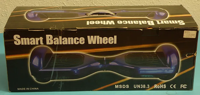 Scooter autobilanciante (hoverboard) «Smart Balance Wheel (on the packaging); Hardbower (on the label)» — foto 5 dell'alert A12/00840/21