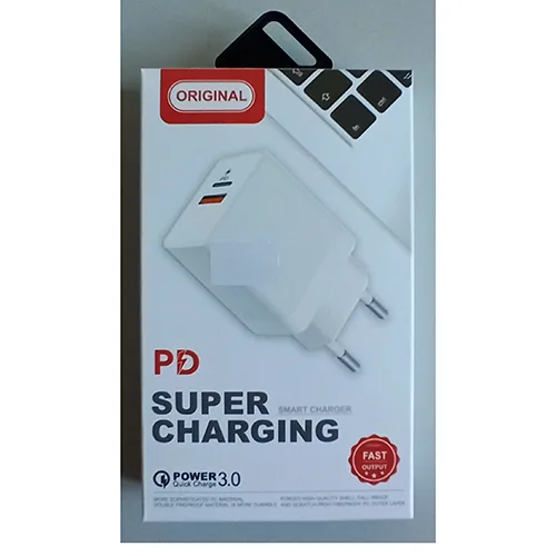 Caricabatterie USB «SMART CHARGER (on the box), PD quick charger 20W (on the product)» (ORIGINAL)