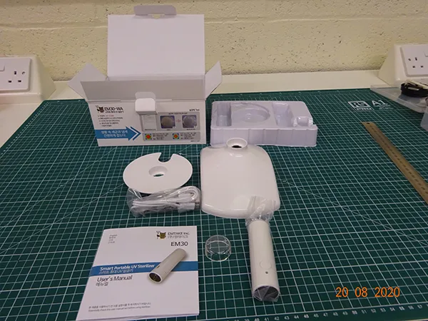 Lampada UV portatile «Smart Portable UV Steriliser» — foto 1 dell'alert A11/00122/20