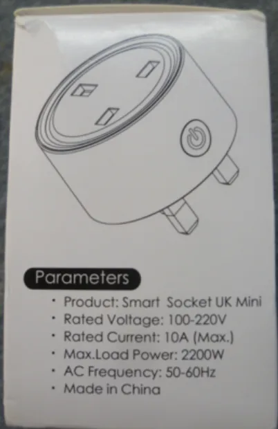 Adattatore a spina intelligente «Smart Socket UK Mini Smart Plug» — foto 4 dell'alert A12/01362/20