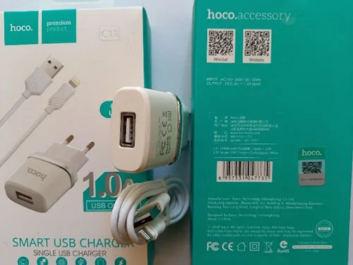 Caricabatterie USB «Smart USB charger» (hoco.)