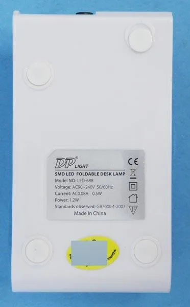 Lampada da scrivania «SMD LED FOLDABLE DESK LAMP» — foto 4 dell'alert A12/0974/17