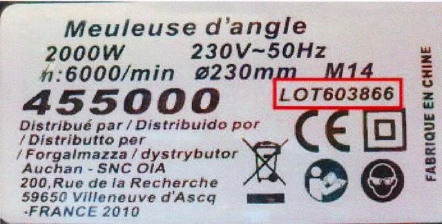 Smerigliatrice angolare & #13; & #13; — foto 2 dell'alert 0206/12