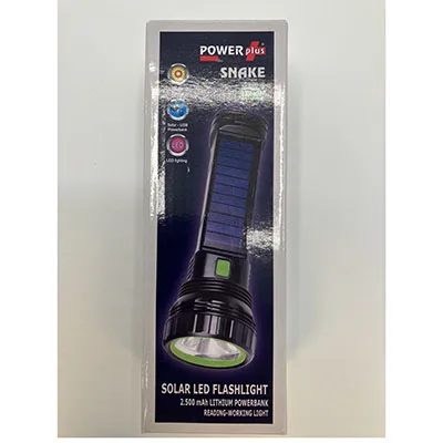Torcia elettrica «SNAKE Solar LED flashlight» — foto 2 dell'alert A12/03496/24
