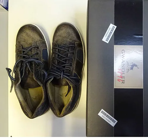 scarpe «Sneaker Wildbock Utah grey; Wildbock messing blue» — foto 1 dell'alert A12/01606/23