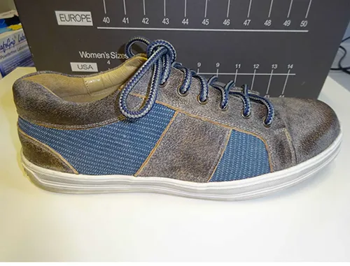 scarpe «Sneaker Wildbock Utah grey; Wildbock messing blue» — foto 3 dell'alert A12/01606/23