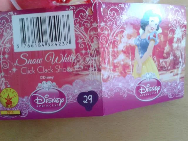 Scarpe di moda-vestito «Snow White Click Clack shoes» (Rubies "Disney Princess")