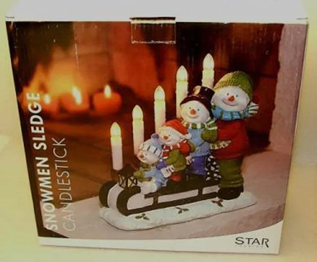 Luce di Natale «Snowmen Sledge Candlestick» — foto 2 dell'alert A12/0252/14