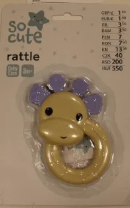 Giocattolo a sonagli «SO CUTE RATTLE» — foto 2 dell'alert A12/02405/23