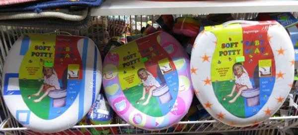 Sedile per toilette in plastica per bambini «Soft Baby Potty Seat» (Beautiful Beginnings)