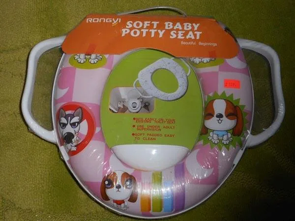 Sedile per toilette in plastica per bambini «Soft Baby Potty Seat, Beautiful Beginnings» (RONGYI)