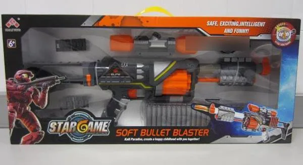 Pistola giocattolo «‘Soft Bullet Blaster’ and ‘Dinobots’» (Kai Li Toys / Superjuguete)
